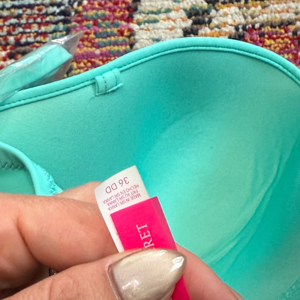 Victorias Secret Teal Turquoise Strapless Bikini Top - Picture 3 of 3